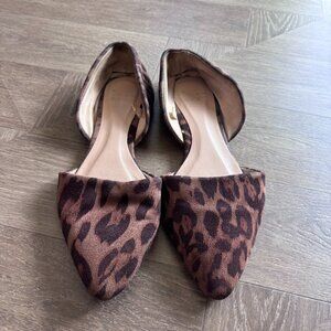 Target A New Day Brown and Black Leopard Print Flats